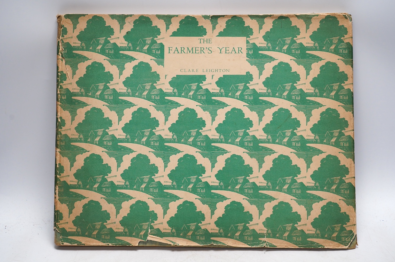 Leighton, Clare - The Farmer's Year, publ. London, 1933, hard back book with dust cover. Condition - dust cover poor, pages fair